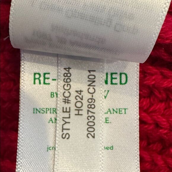 J.Crew Heritage cotton fisherman crewneck sweater in red S - Picture 7 of 7